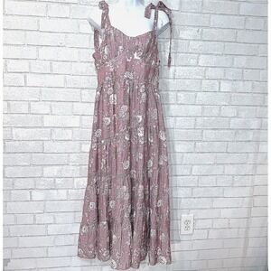 Trixxi Tiered Floral Maxi Dress XL Cottage Fairy‎ Prairie Peasant Garden Party
